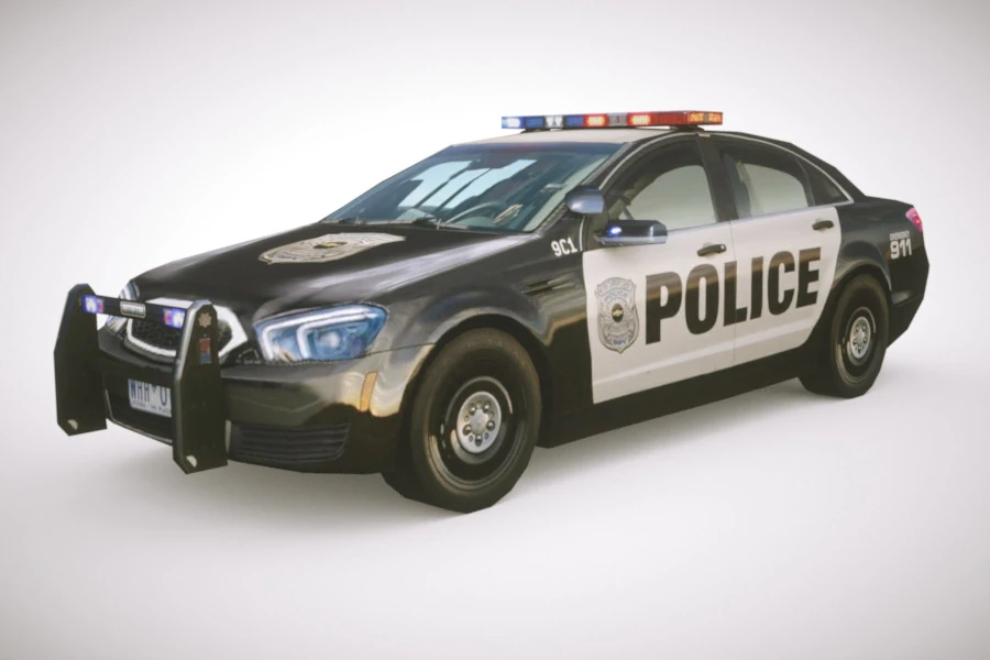 Generic Police v7 Sedan 3D Model .c4d .max .obj .3ds .fbx .stl .blend 