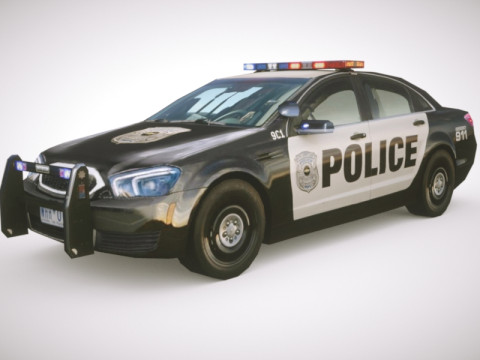 Generic Police v7 Sedan 3D मॉडल