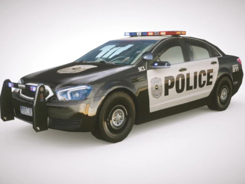 जेनेरिक पुलिस v7 सेडान 3D मॉडल