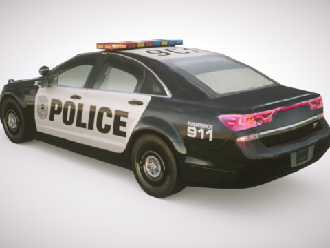 Generic Police v7 Sedan Modelo 3D
