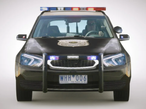 Generic Police v7 Sedan 3D Model