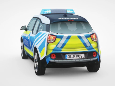 Generisches Polizei-V8-Kleinstadtauto 3D Modell