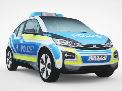 Generisches Polizei-V8-Kleinstadtauto 3D Modell