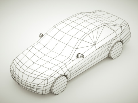 Generic Sedan v1 3D Model