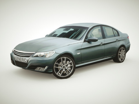 Generic Sedan v3 3D मॉडल