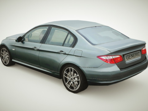 Generic Sedan v3 3D Model