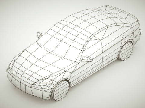 Generic Sedan v3 3D Model