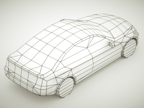 Generic Sedan v3 3D Model