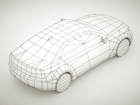 Generic Sedan v4 multicolors Modèle 3D