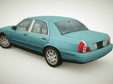Generic Sedan v5 multicolors 3D Model