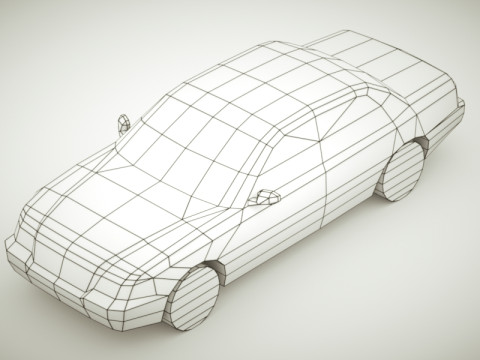 Generic Sedan v5 multicolors 3D Model