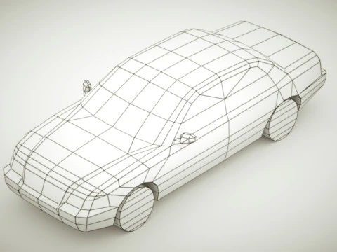 Berlina generica v5 multicolori Modello 3D