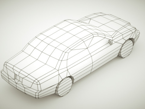 Generic Sedan v5 multicolors 3D Model