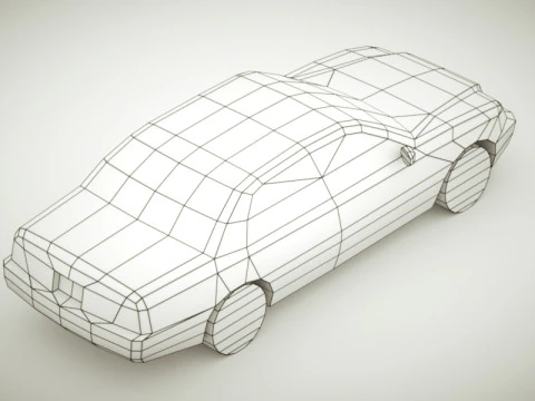 Berlina generica v5 multicolori Modello 3D