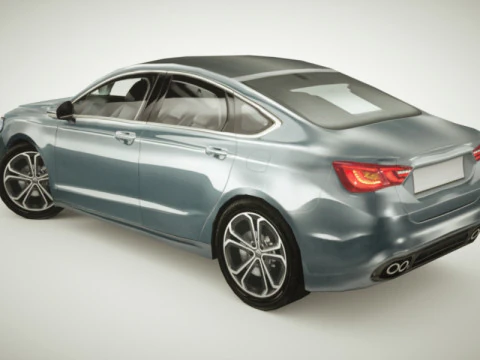 Generic Sedan v6 multicolors 3D Model