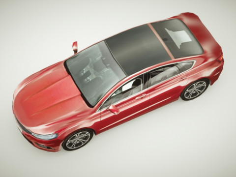 Generic Sedan v6 multicolors Modello 3D