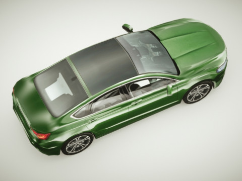 Generic Sedan v6 multicolors Modello 3D