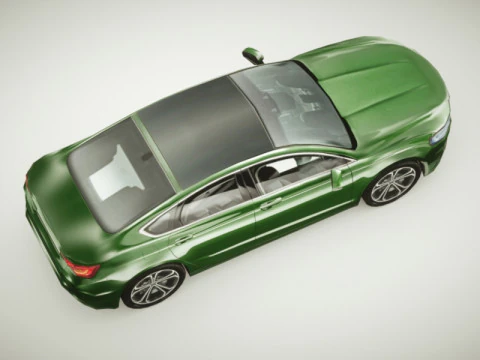 Generic Sedan v6 multicolors 3D Model