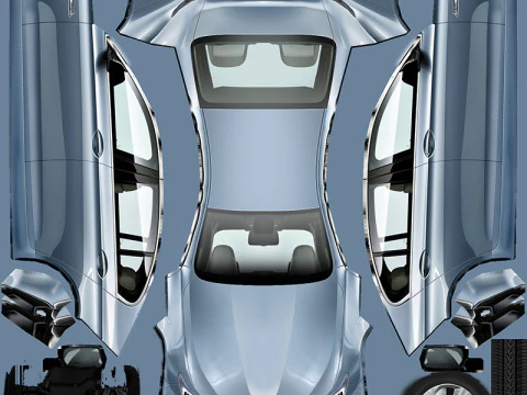 Generic Sedan v7 3D Model