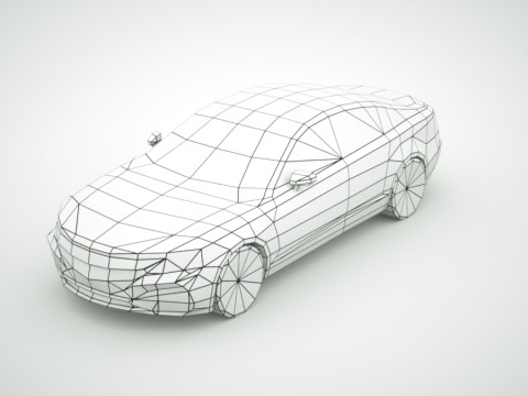 Generic Sedan v10 3D Модель