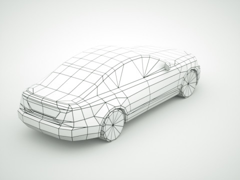 Generic Sedan v10 3D Модель