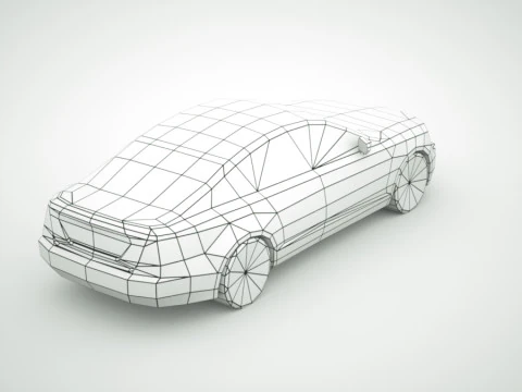 Generic Sedan v10 3D Model