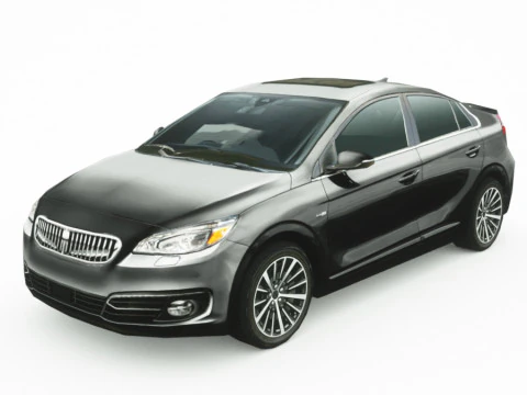 Sedan gen&eacute;rico v11 multicolorido Modelo 3D