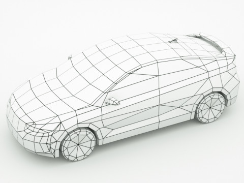 Generic Sedan v11 multi-colors Modelo 3D