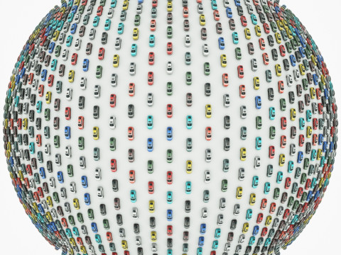 Generic Sedan v11 multi-colors Modelo 3D