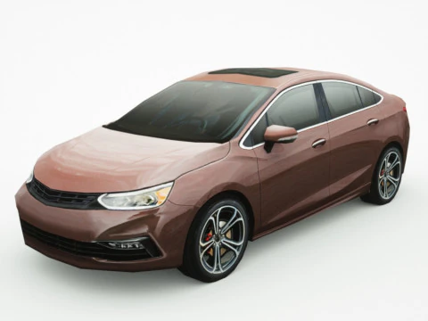 Sedan gen&eacute;rico v13 multicolores Modelo 3D