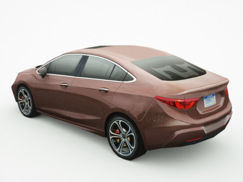 Generic Sedan v13 multi-colors Modelo 3D