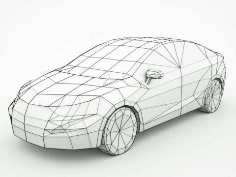 Berlina generica v13 multicolori Modello 3D