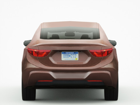 Generic Sedan v13 multi-colors Modelo 3D