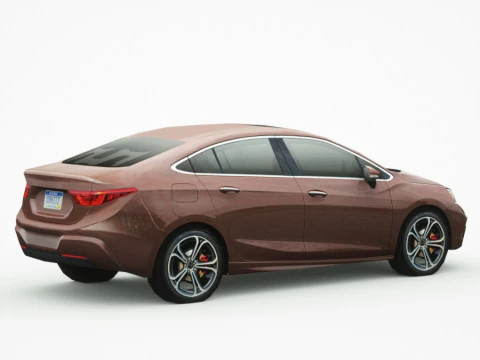 Berlina generica v13 multicolori Modello 3D