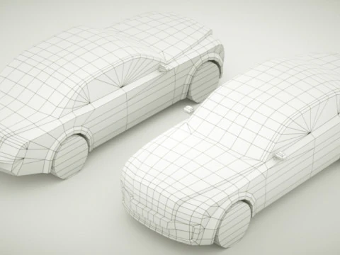 Generic Sedan v17 3D Model
