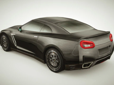 Generic Supercar v1 multicolors 3D Model