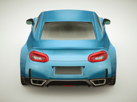 Generic Supercar v1 multicolors 3D Model