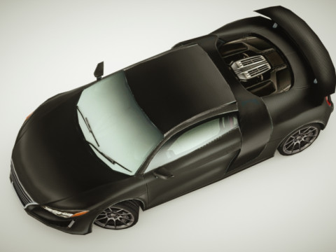 Generic Supercar v2 multicolors 3D Model