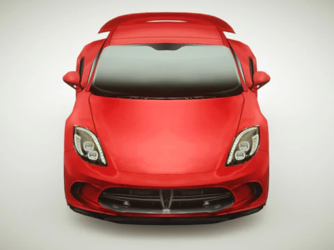 Generic Supercar v3 multicolors 3D Model
