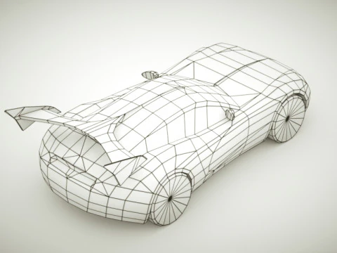 Multicolori Supercar v4 generici Modello 3D