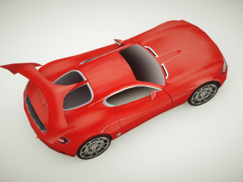 Generic Supercar v4 multicolors Modello 3D