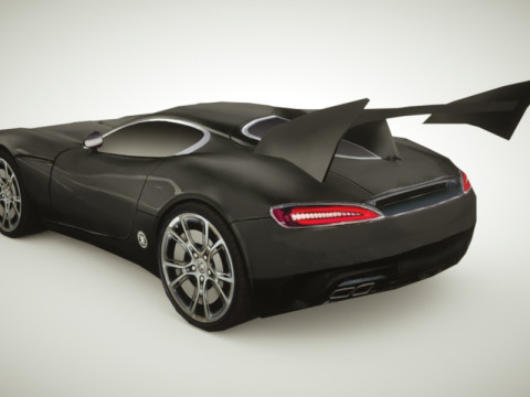 Generic Supercar v4 multicolors Modello 3D