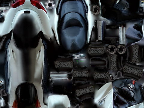 Honda Forza 250 MF08 3D Модель