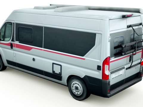 Fiat Ducato Pilote Motorhome camper 3D Модель