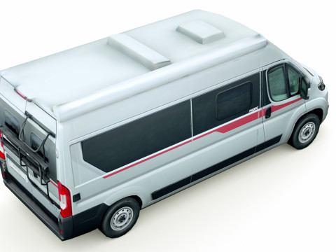 Fiat Ducato Pilote Motorhome camper 3D Модель