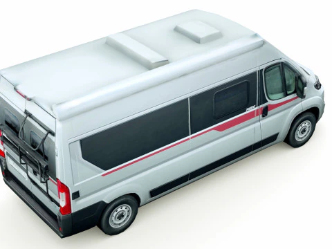 Кемпер Fiat Ducato Pilote Motorhome 3D Модель