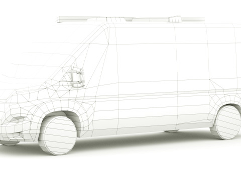 Fiat Ducato Pilote Motorhome camper 3D Модель