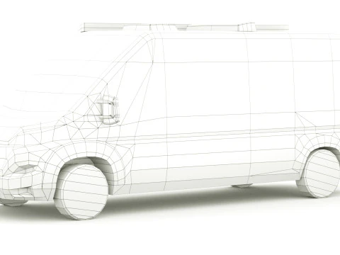 Кемпер Fiat Ducato Pilote Motorhome 3D Модель