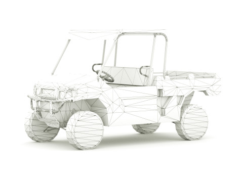 2022 Kawasaki Mule PRO-FX 3D Model