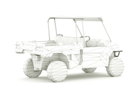 2022 Kawasaki Mule PRO-FX 3D Model